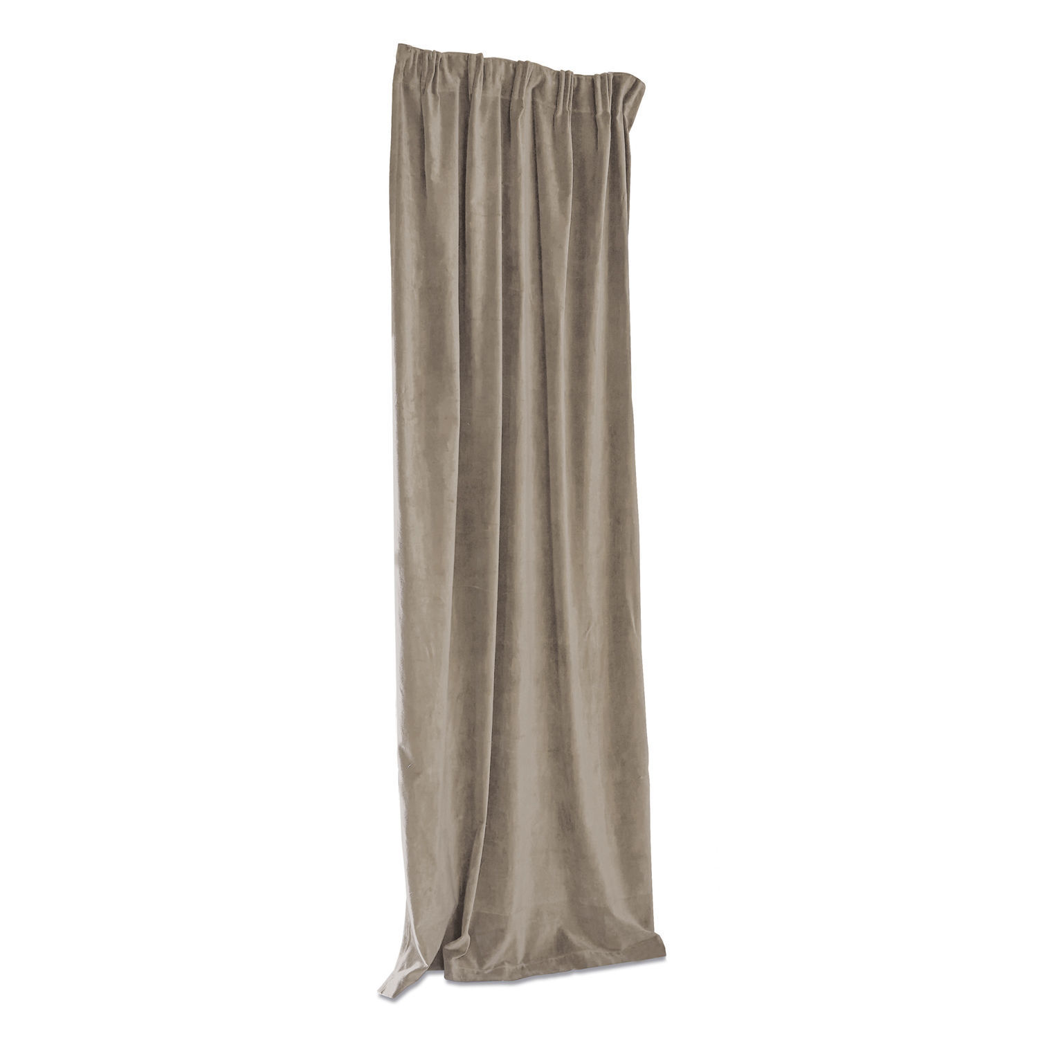 Gordijn Lyannece Gordijn van zachte beige fluweelstof, decoratief interieuritem, fluwelen materiaal