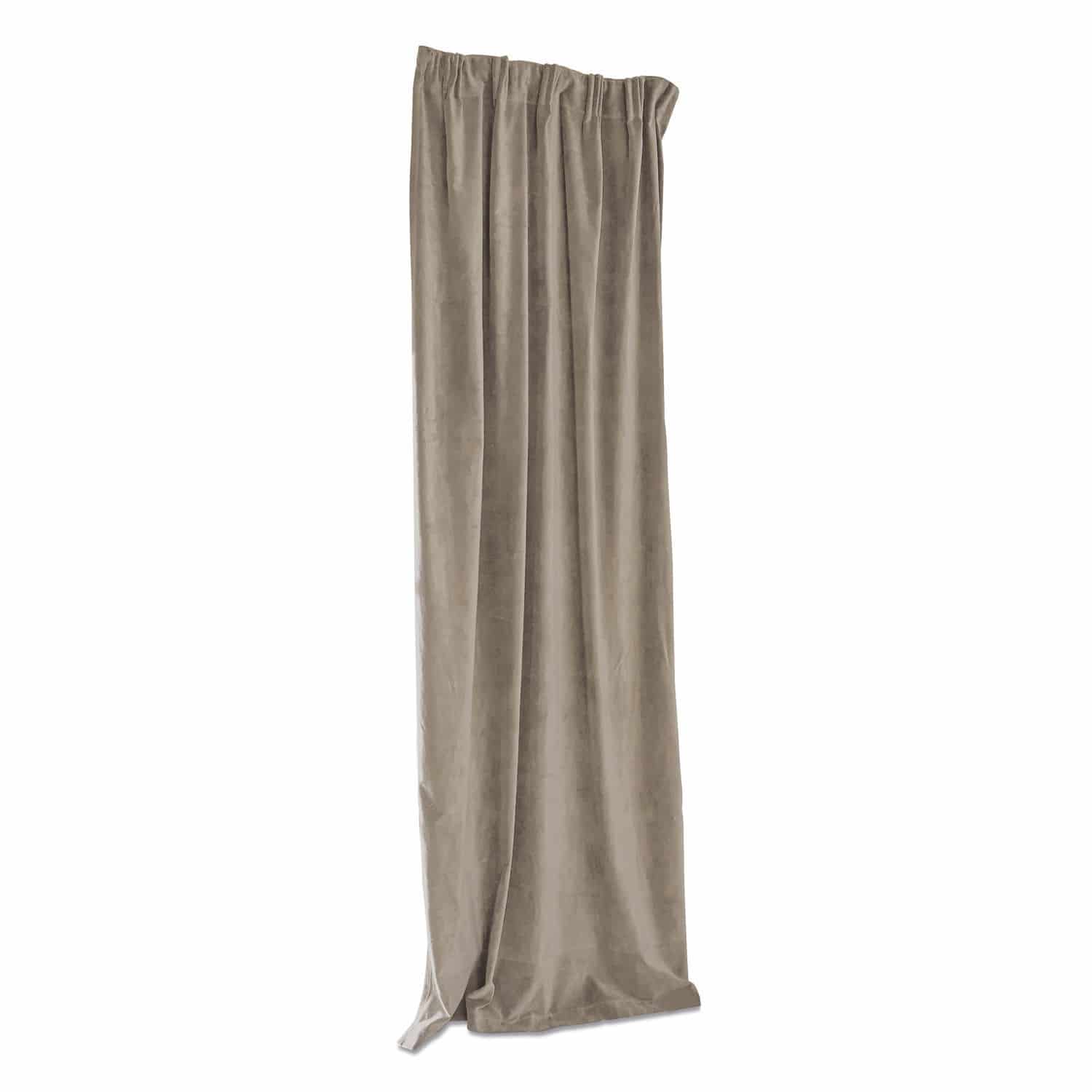 Gordijn Lyannece Gordijn van zachte beige fluweelstof, decoratief interieuritem, fluwelen materiaal