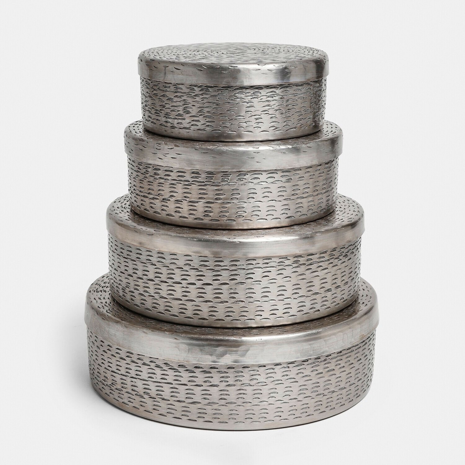 Blik set van 4 Silvaras