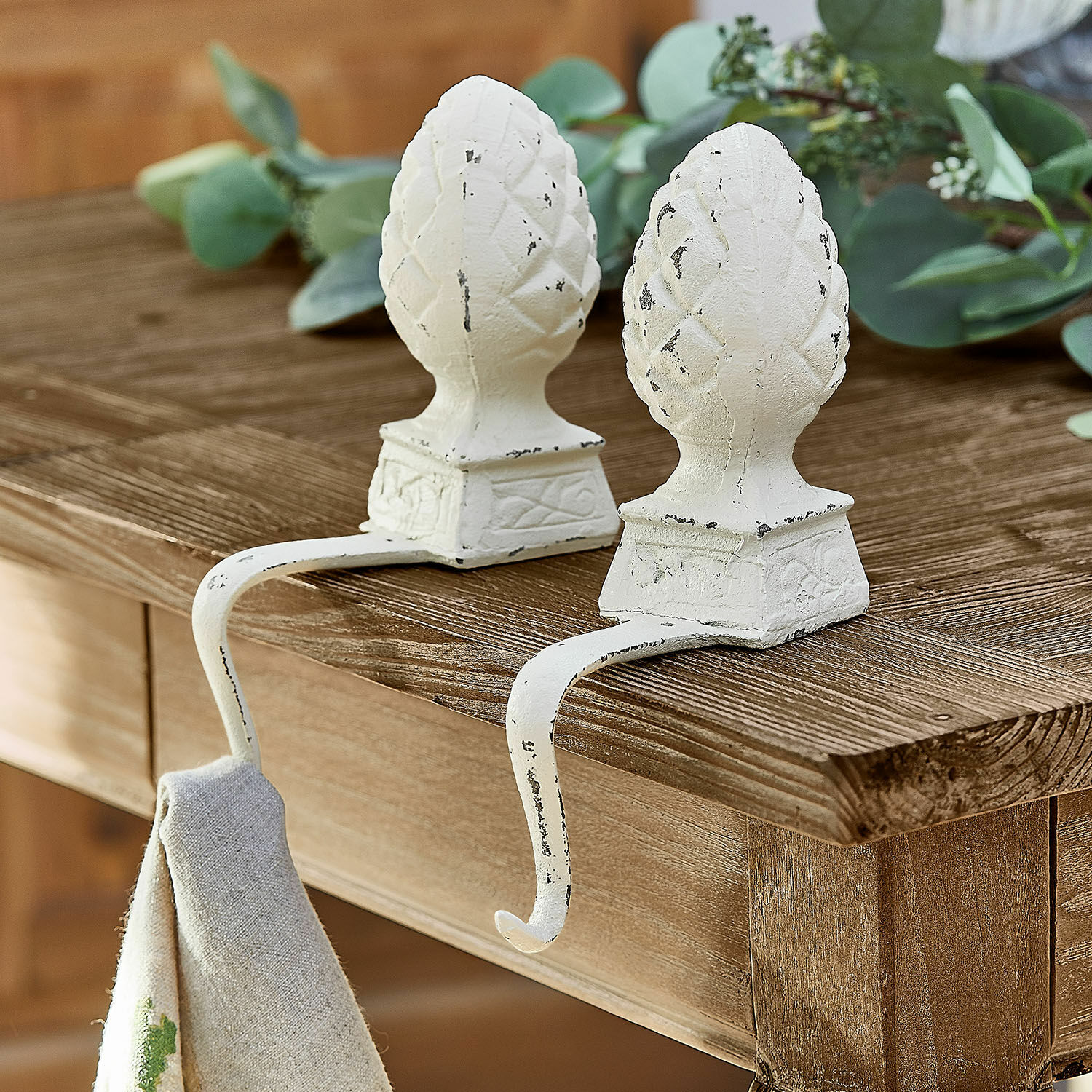 IJzeren dennenappel set van 2 Lucielle