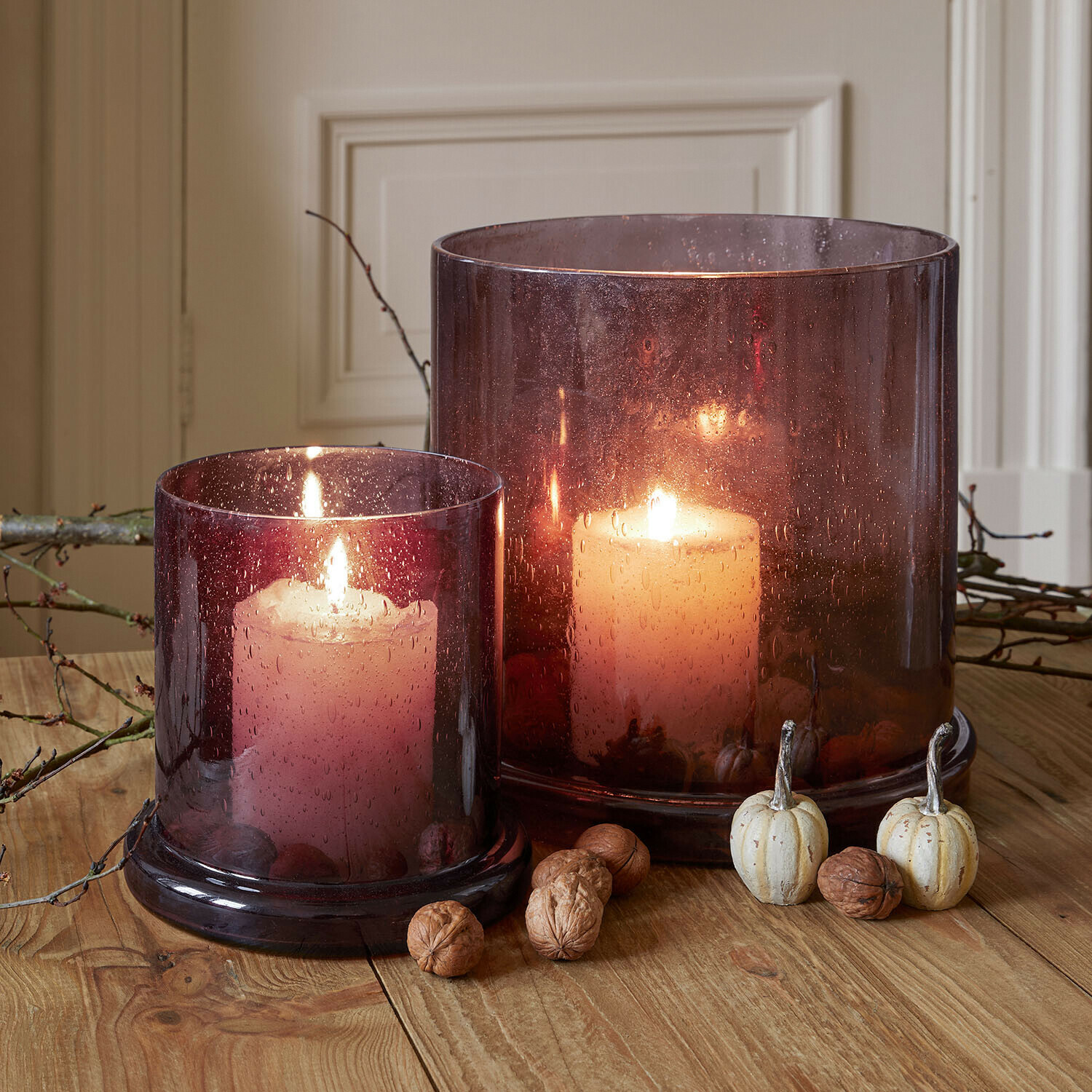 Windlicht set van 2 Saffrone