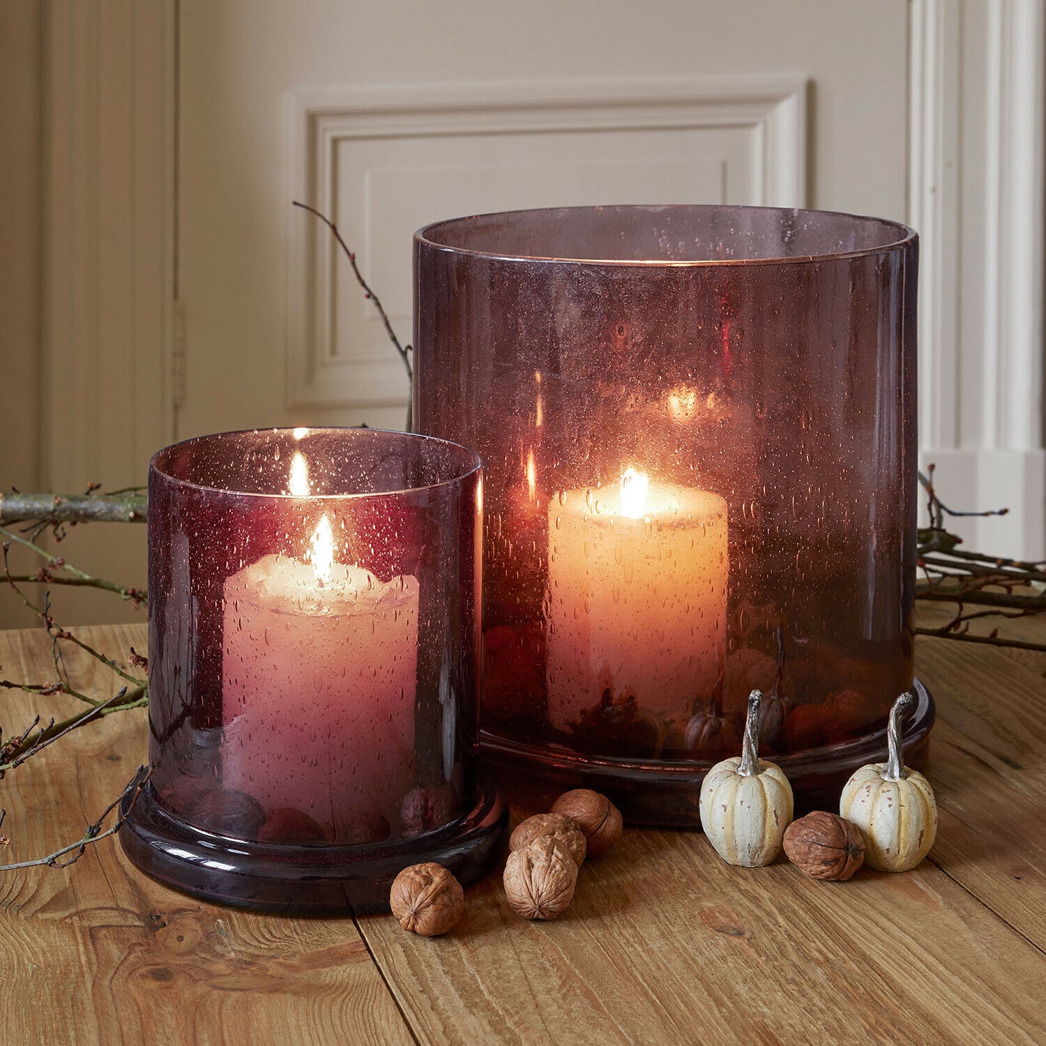 Windlicht set van 2 Saffrone