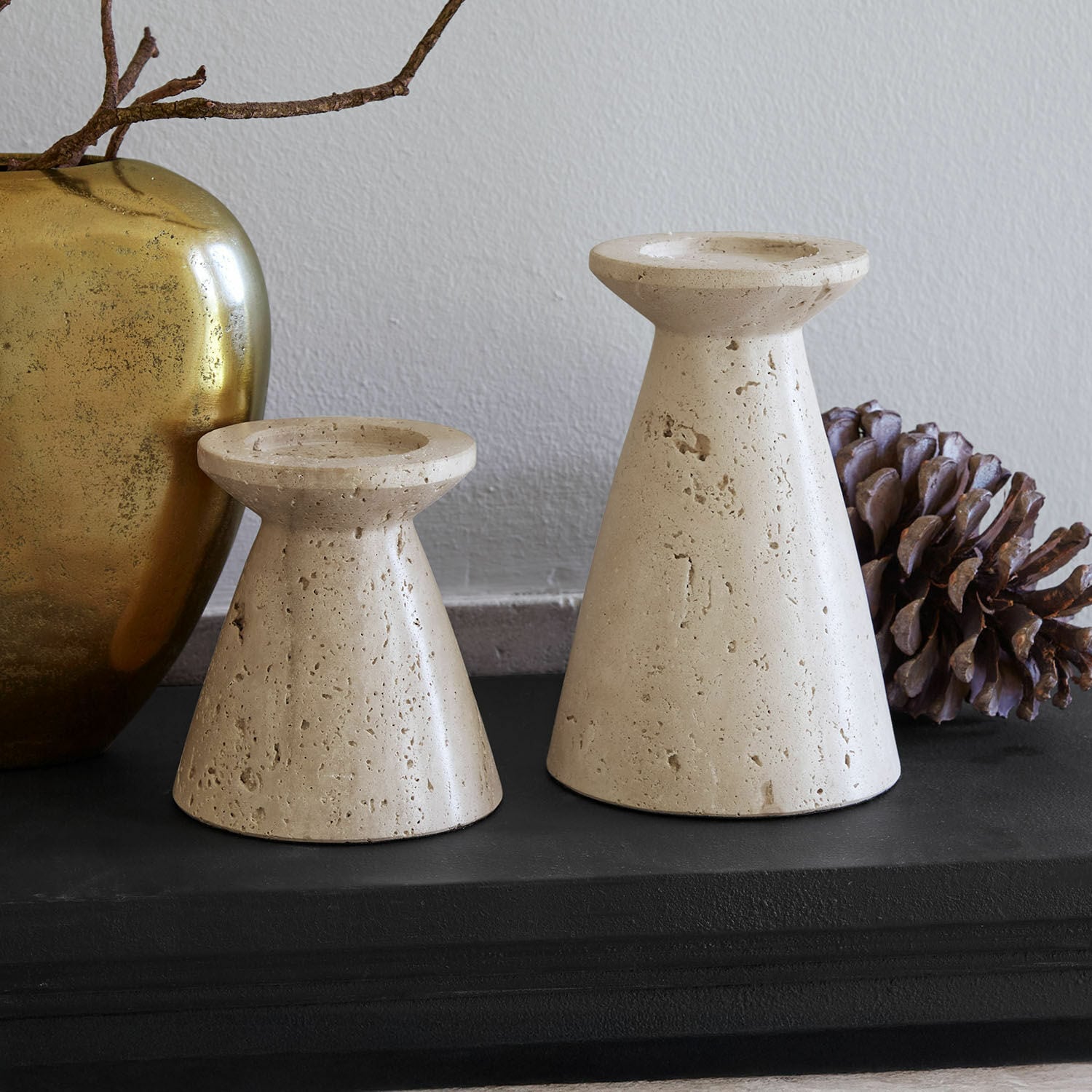 Kaarsenhouder set van 2 Bazrahim