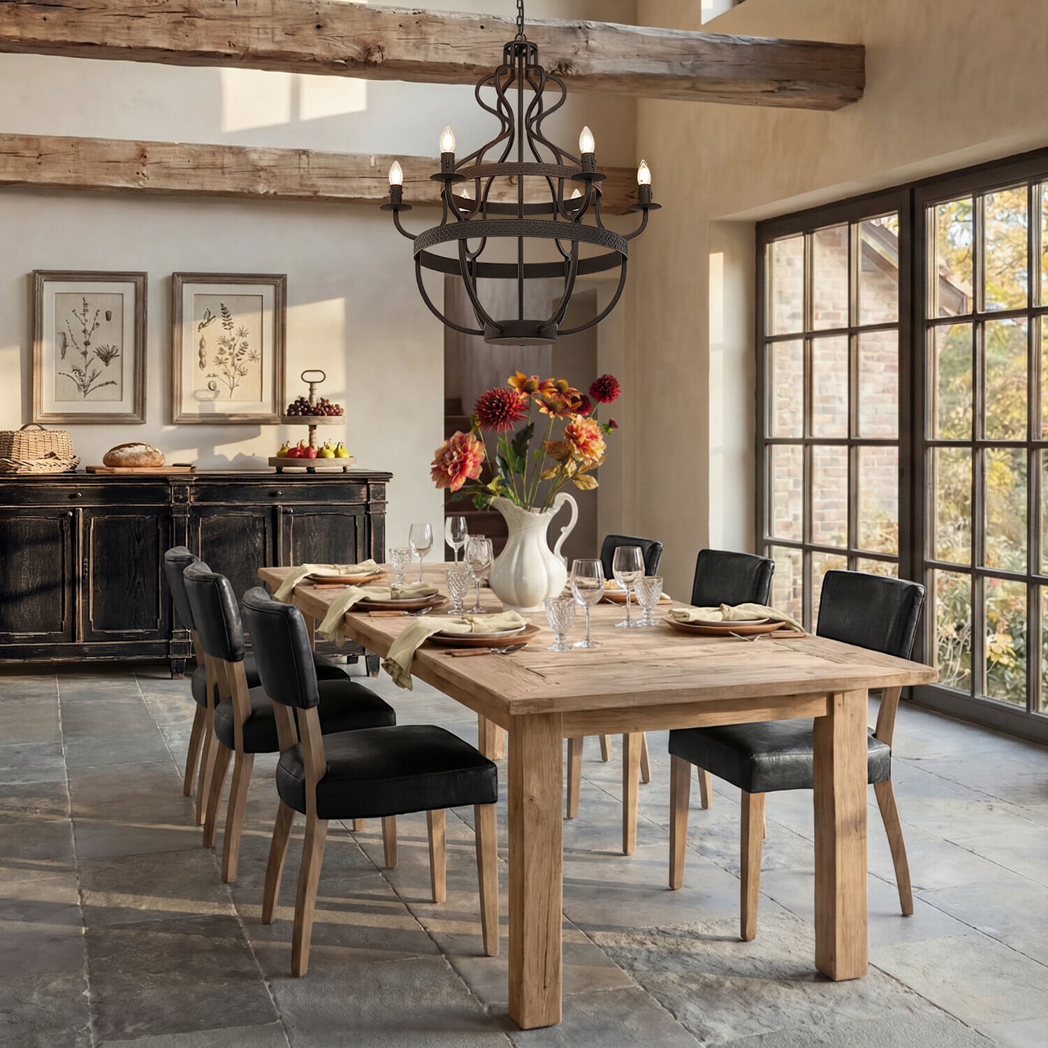 Decoratieve bloem set van 4 Zévrine