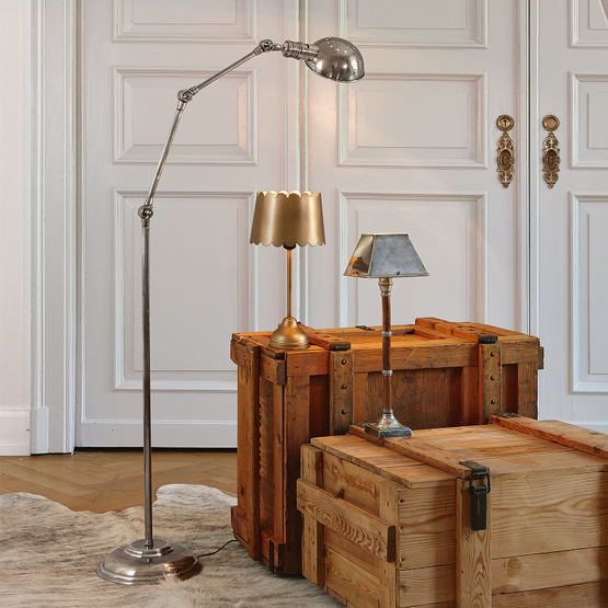 Staande lamp Tulsa antiekzilverkleurig LOBERON