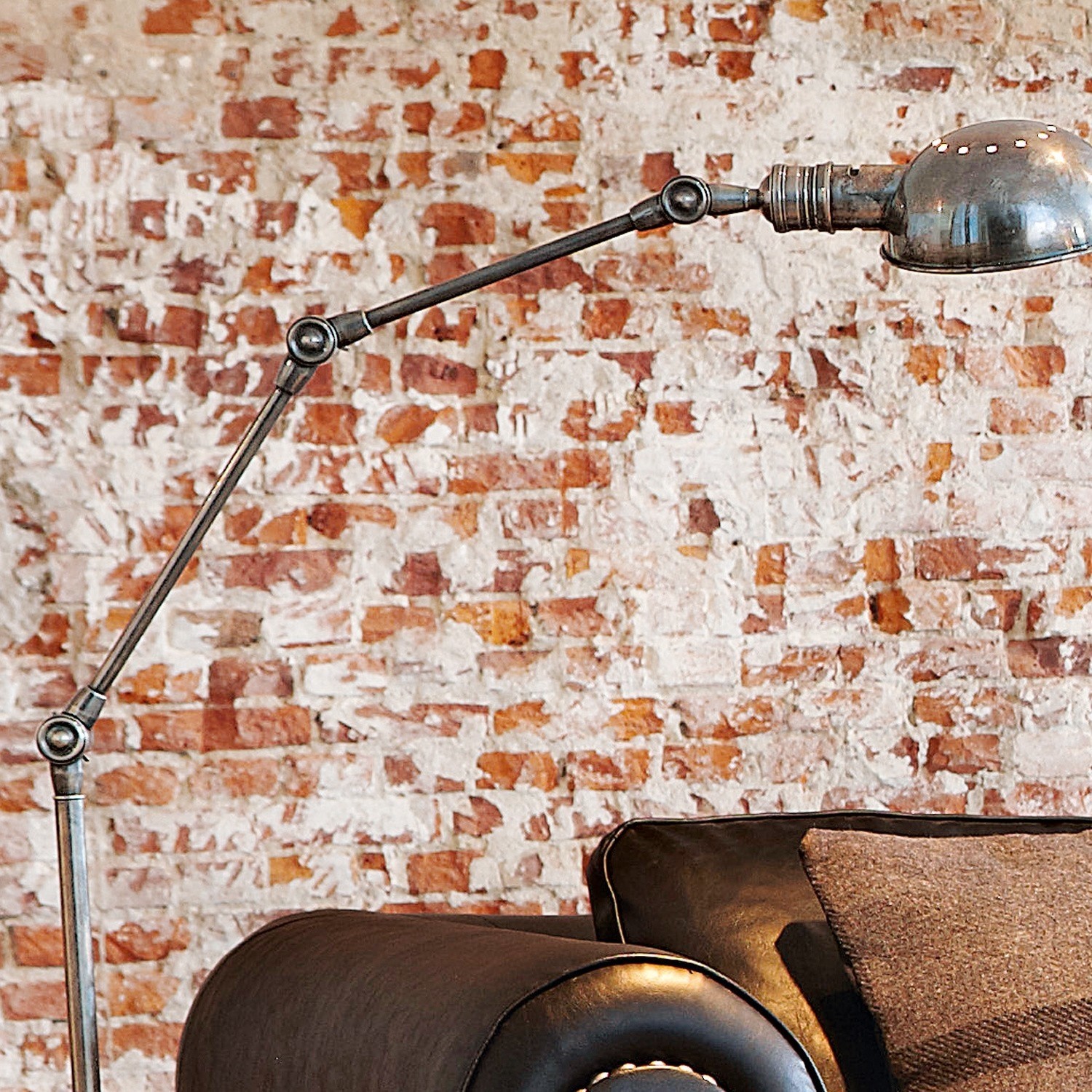 Staande lamp Tulsa antiekzilverkleurig LOBERON